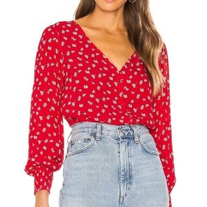 Brand New Long Sleeved Floral Blouse